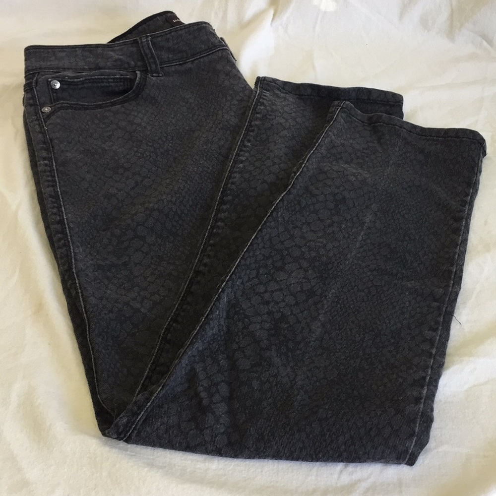 Dana Buchanan Snakeskin Pattern Jeans